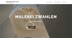 Desktop Screenshot of malerei-zwahlen.ch